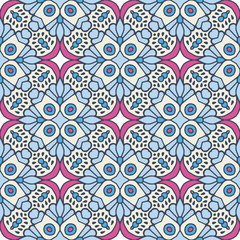 Naklejka premium Seamless pattern. Vintage decorative elements