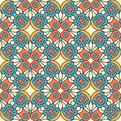 Seamless pattern. Vintage decorative elements