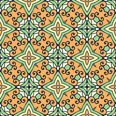 Seamless pattern. Vintage decorative elements