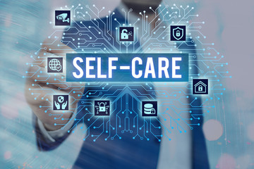 Handwriting text Self Care. Conceptual photo the practice of taking action to improve one s is own...