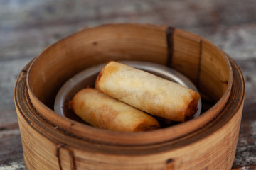 Fried Spring Rolls is Thai Traditional Spring Rolls