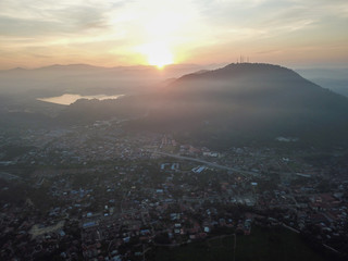 Morning view of Kampung at BM town.
