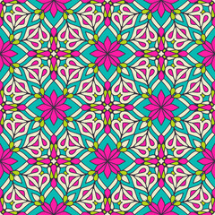 Seamless pattern. Vintage decorative elements