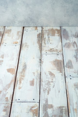 Empty wooden table. Kitchen, cooking or baking mock up background for design.