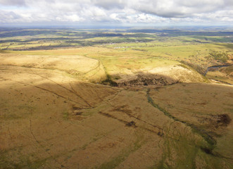 Aerial view of Dartmoor, Devon