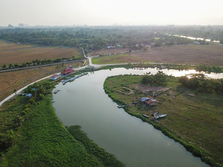 Sungai Perai River at Kampung Terus.