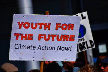 sign in the climate strike