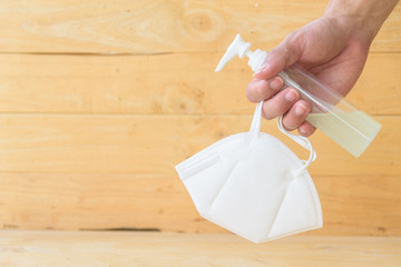 N95 mask and alcohol gel necessary item in corona virus critical time