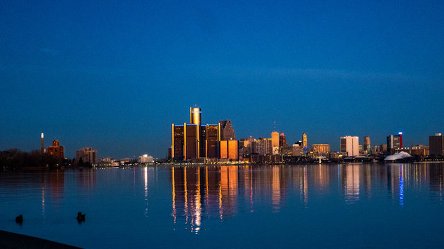 Morning Glow on Detroit