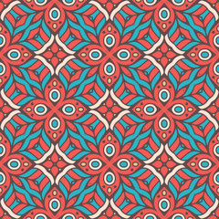 Seamless pattern. Vintage decorative elements