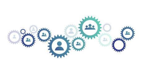 icone, meccanismo, risorse umane, persone, utenti