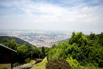 Fototapeta na wymiar Heidelberg und Neckartal