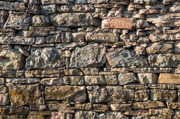 texture with old stone wall