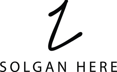 letter I logo vector signature design