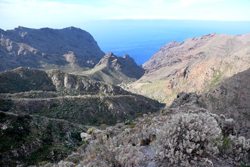 Espagne, Tenerife, les routes autour du village de Masca