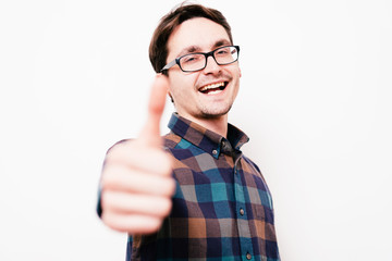 Man Showing Thumb Up