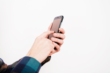 A man with a smartphone