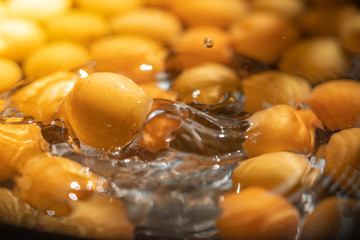 plum water splash