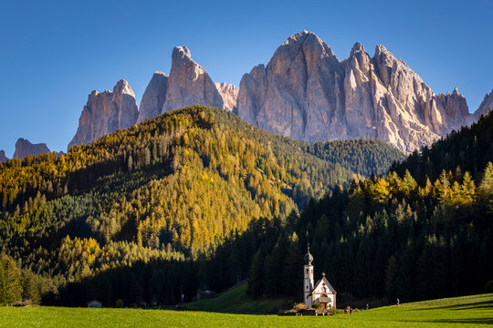 Santa Maddalena di Funes, Dolomites Alps, Trentino Alto Adige, Italy