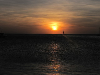 Obraz premium sunset on the beach