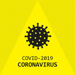 Coronavirus covid-2019 virus microbe - vector illustration