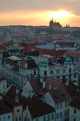 Eastern Europe Czech Republic Prague Street Old Town Downtown Clock Tower Bohemia Baroque Gothic Renaissance Architecture Middle Ages Houses