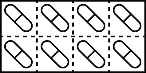 An illustration icon of a Pack of Drugs