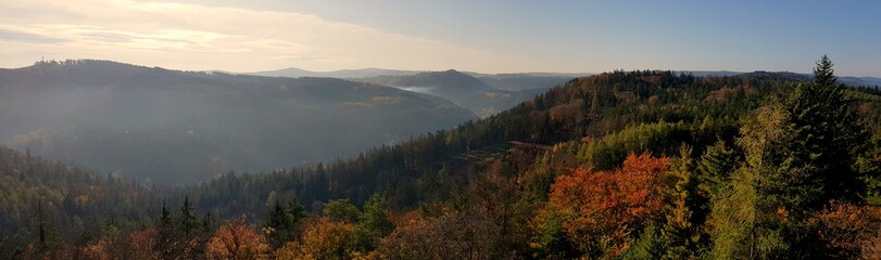 beautiful autumn in the Bieszczady Mountains