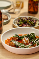 Albondigas con espinacas