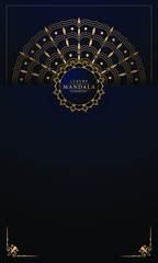 
Luxury Mandala Islamic Background with Golden Arabesque Pattern, 
Ornamental Background . Wedding card, Cover.