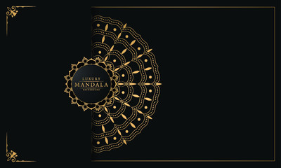 
Luxury Mandala Islamic Background with Golden Arabesque Pattern, 
Ornamental Background . Wedding card, Cover.