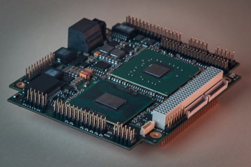 Modern electronic rugged embedded CPU board