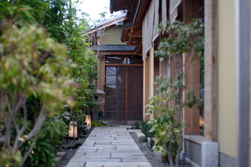 Fototapeta na wymiar narrow street in Japan