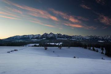 Poranek z widokiem na Tatry