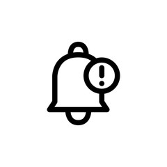 Obraz premium Notification E-Commerce Outline Icon Vector Illustration 