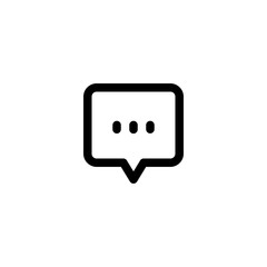 Chat Waiting E-Commerce Outline Icon Vector Illustration
