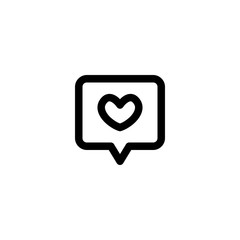 Wishlist Favorite E-Commerce Outline Icon Vector Illustration
