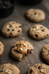 Cookies cacahuètes et chocolat
