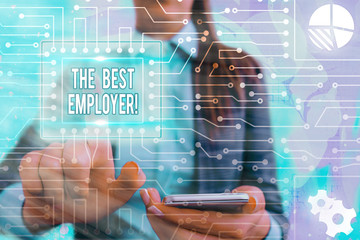 Handwriting text writing The Best Employer. Conceptual photo created workplace showing feel heard...