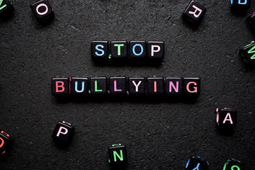 Stop bullying concept view