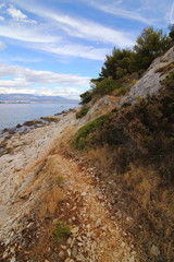 Fototapeta na wymiar Landscapes by the sea in Croatia
