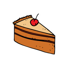 Vector illustration of dessert isolated on a white background in EPS10