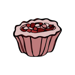 Vector illustration of dessert isolated on a white background in EPS10