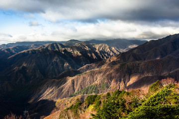 Fototapeta na wymiar 日本の国立公園・奥日光、半月山からの景色