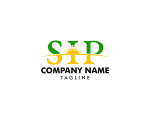 Initial Letter SIP Logo Template Design