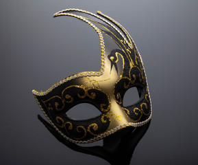 Carnival mask on a gradient background