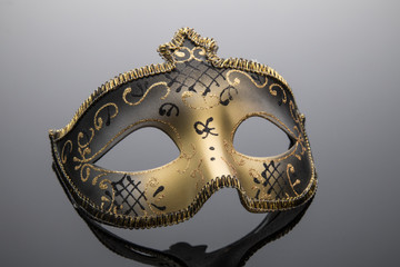 Carnival mask on a gradient background
