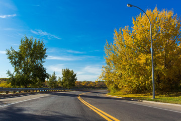 Scenic Autumn Road