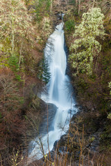 Fototapeta premium Stunning natural waterfall, Highlands, Scotland