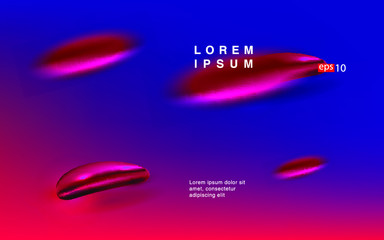 Fluid gradient shapes composition Futuristic design posters for landing page
